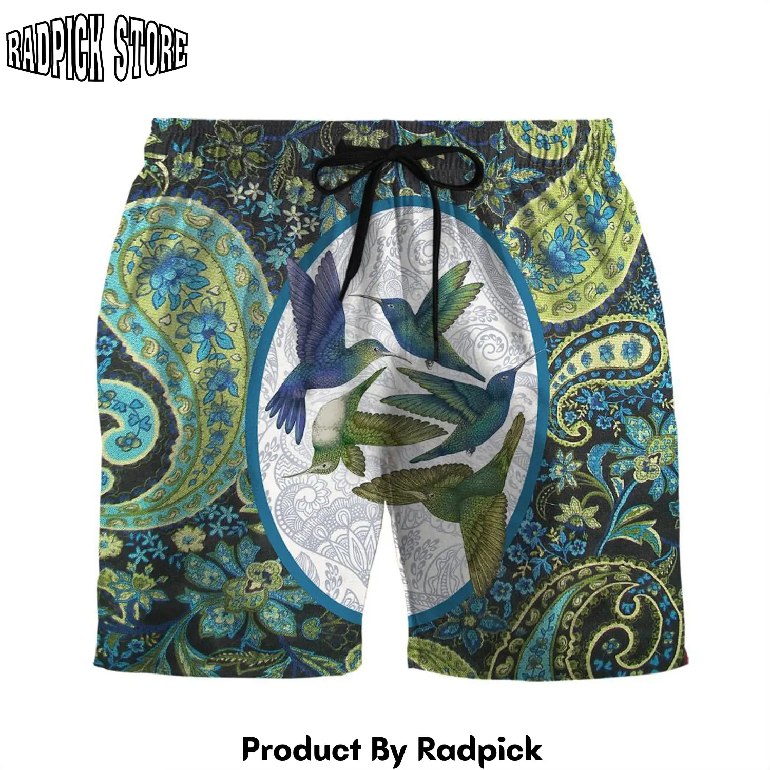 Radpick 3d hummingbird flying shorts rp631796